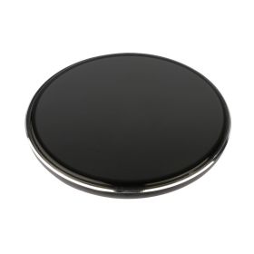 1Pc Wireless Charger Qi-Certified Ultra-Slim 5W Charging Pad For IOS Phone XS MAX XR XS X 8 8 Plus Galaxy S10 S9 S8 S7 (Option: black)