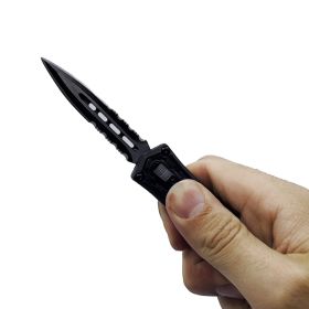 Automatic OTF Double Edge Knife (Color: Red, Style: Serrated)