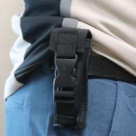 Automatic OTF Knife w/ Belt Clip (Color: Black, size: large)